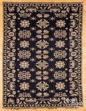 TWO BLUE AND WHITE COVERLETS,