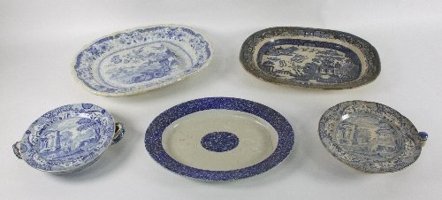 Two blue and white Italian