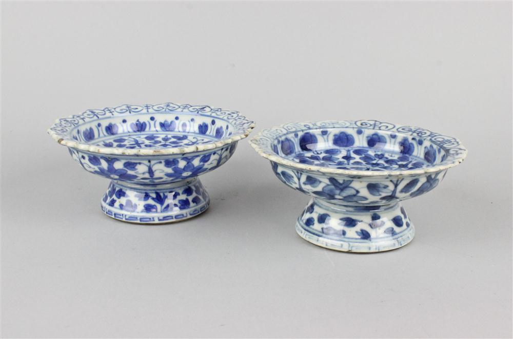 TWO BLUE AND WHITE TAZZAE RAMA II