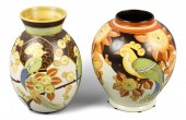 TWO BOCH FRERES KERAMIS VASES