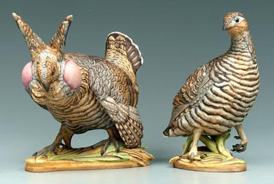 Two Boehm bird figurines: lesser