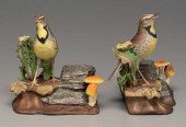 Two Boehm bird figurines: mead