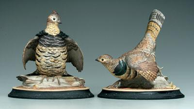 Two Boehm birds: male and female
