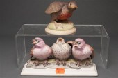 Two Boehm painted bisque bird