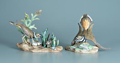 Two Boehm porcelain bird figurines: