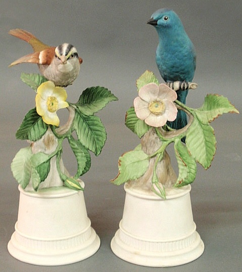 Two Boehm porcelain birds. 10"h.