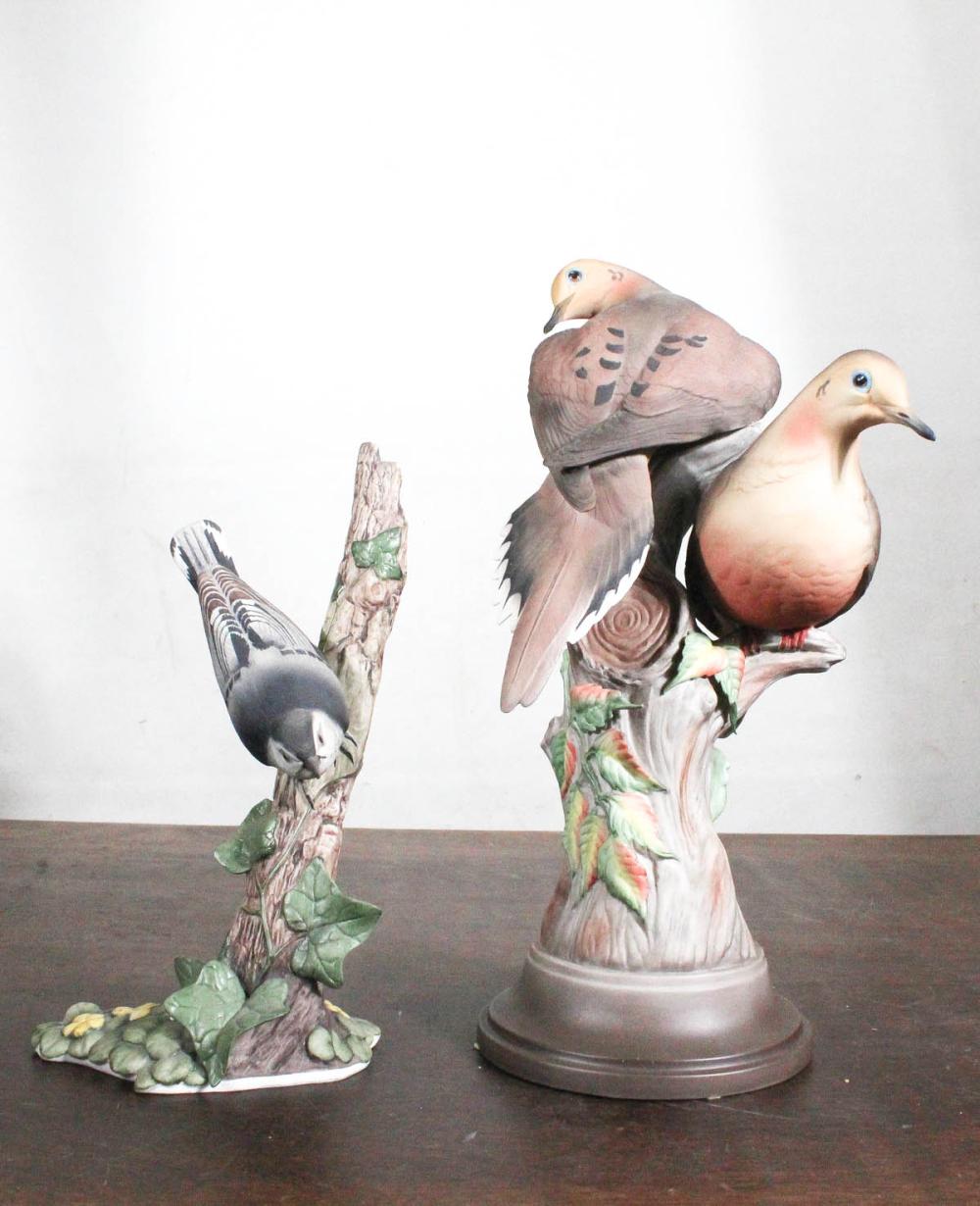 TWO BOEHM PORCELAIN BISQUE