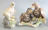 TWO BOEHM PORCELAIN EAGLES, "Y
