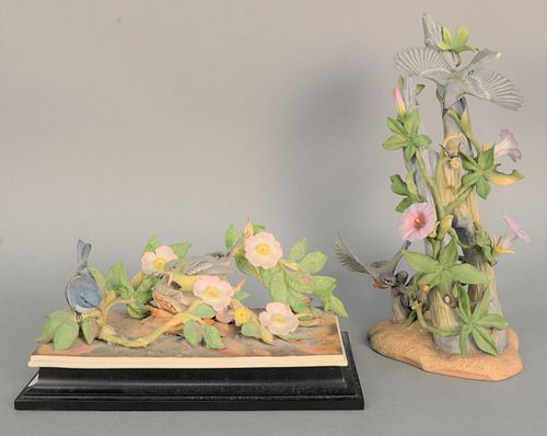 TWO BOEHM PORCELAIN SCULPTURES TO