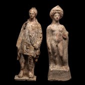Two Boeotian Terracotta Figure