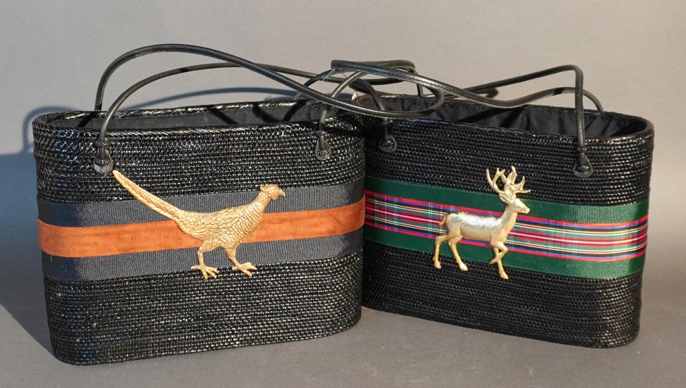 TWO BOSOM BUDDY BAGS WOVEN