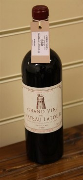 Two bottles of Chateau Latour