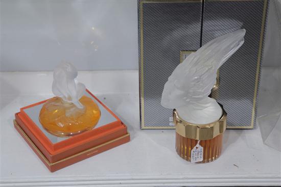 TWO BOTTLES OF LALIQUE PERFUME 
