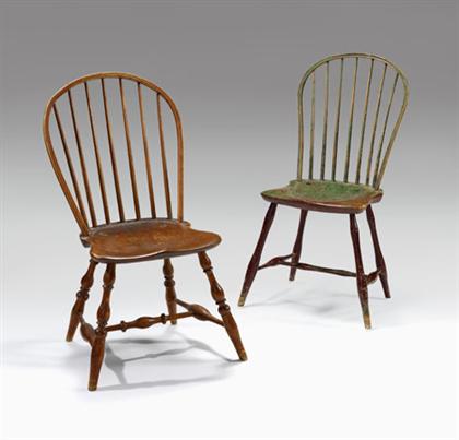 Two bow-back Windsor chairs   