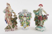 TWO BOW FIGURES AND A FRILL VA