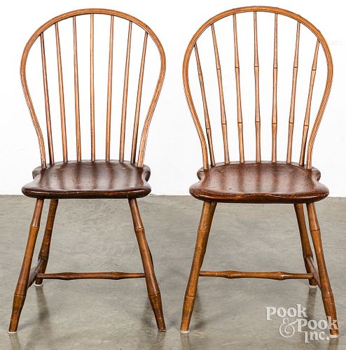 TWO BOWBACK WINDSOR CHAIRS,