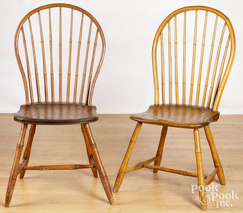 TWO BOWBACK WINDSOR CHAIRS, EARLY
