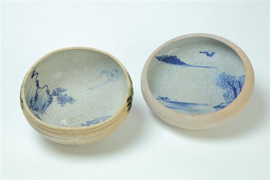 TWO BOWLS.  Asian  19th-20th