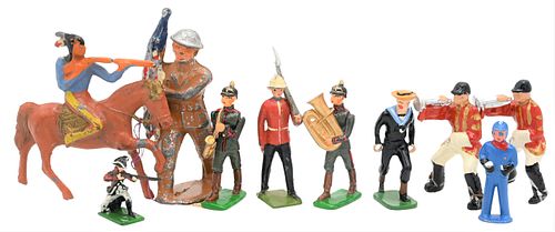 TWO BOX LOTS OF LEAD TOY SOLDIERS