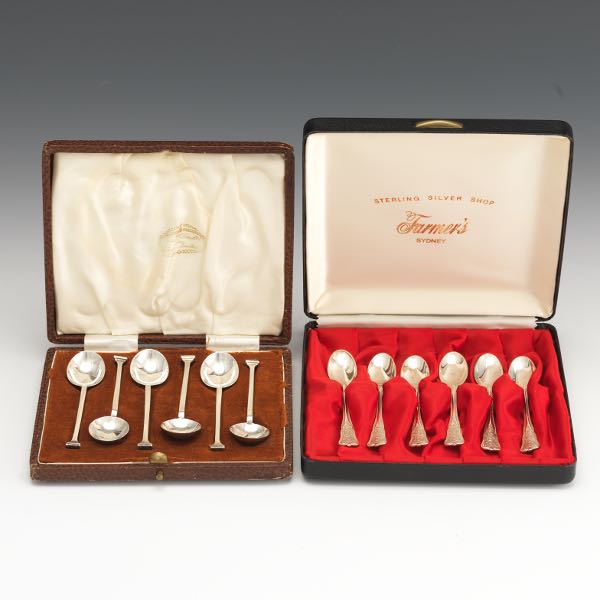 TWO BOXED SETS OF STERLING SILVER