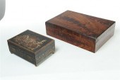 TWO BOXES.  American  mid 19th