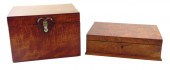 TWO BOXES, LATE 19TH/ EARLY 20