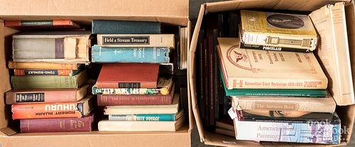 TWO BOXES OF BOOKSTwo boxes of