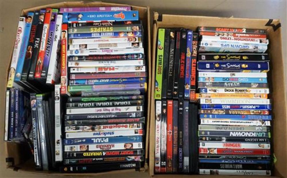 TWO BOXES OF DVDSTwo Boxes of DVDs,
