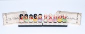 TWO BOXES OF FLORAL QUINTUPLET