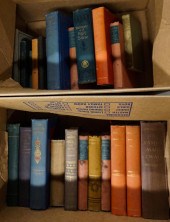 TWO BOXES OF HARDCOVER BOOKS,