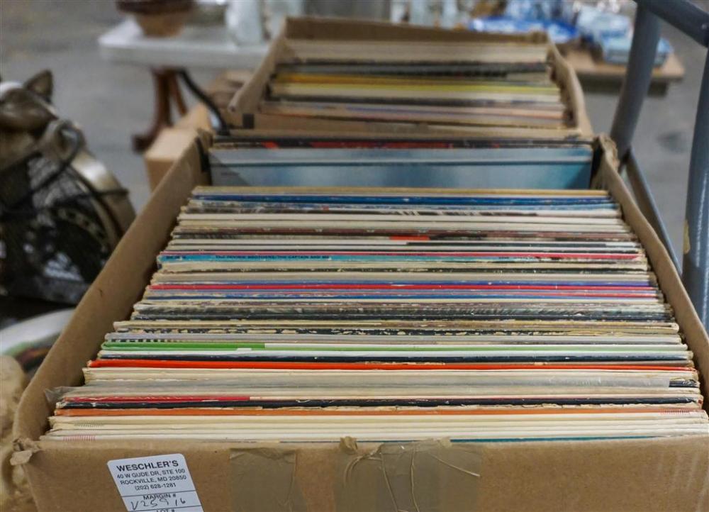 TWO BOXES OF RECORDS, CIRCA