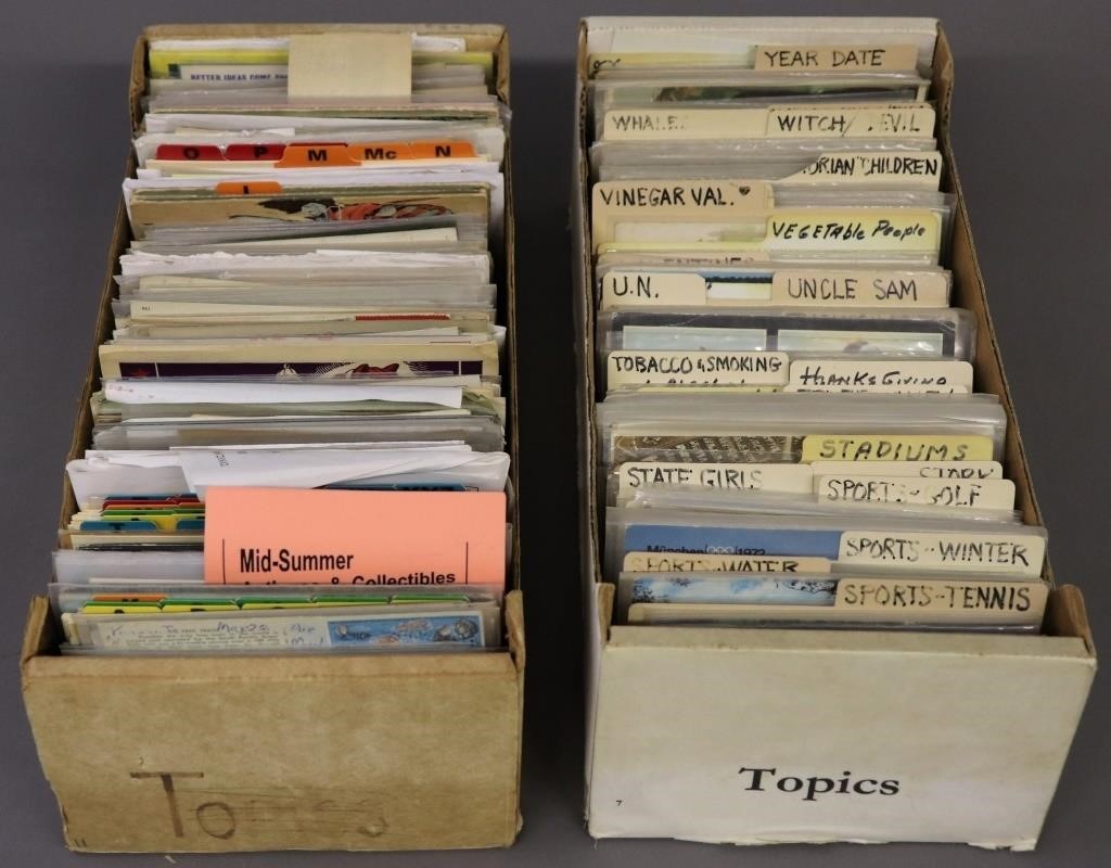 Two boxes of vintage pictorial
