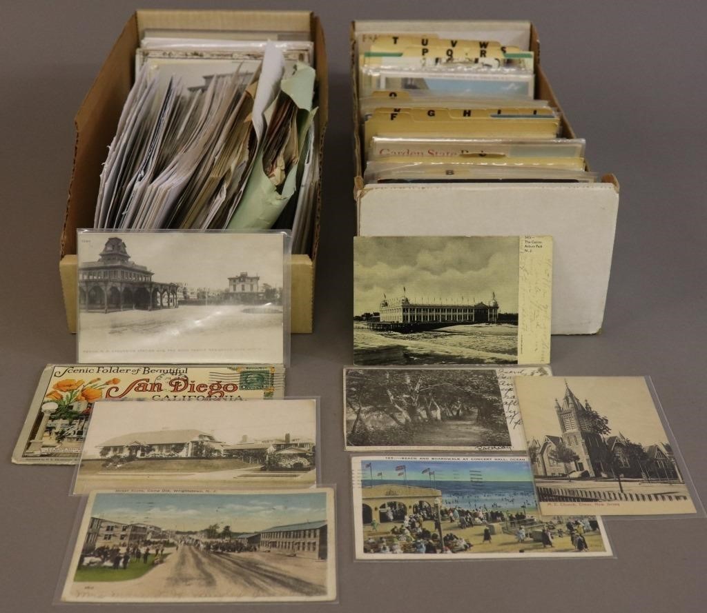 Two boxes of vintage pictorial
