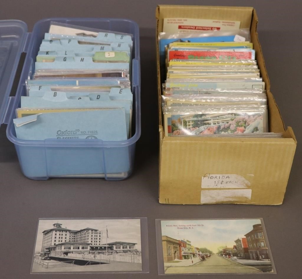 Two boxes of vintage pictorial