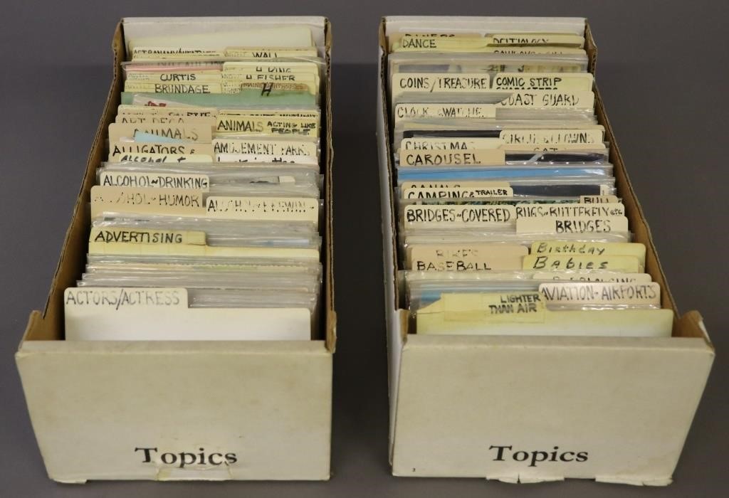 Two boxes of vintage pictorial