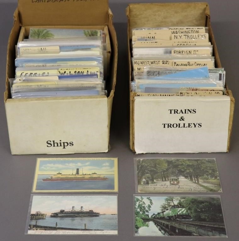 Two boxes of vintage pictorial