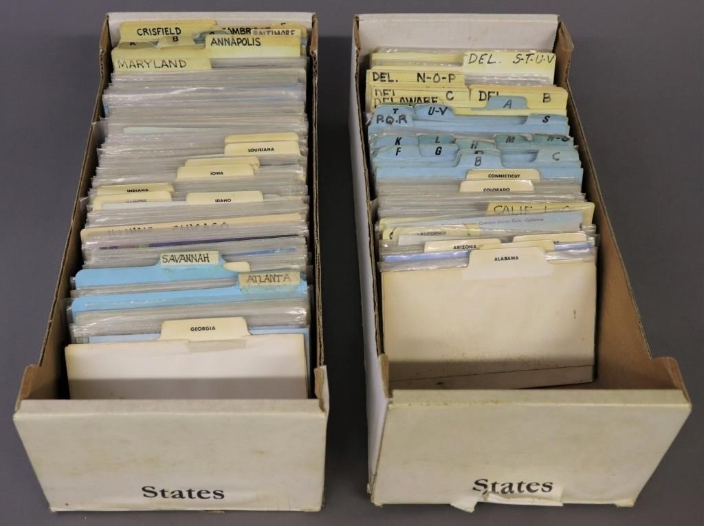 Two boxes of vintage pictorial