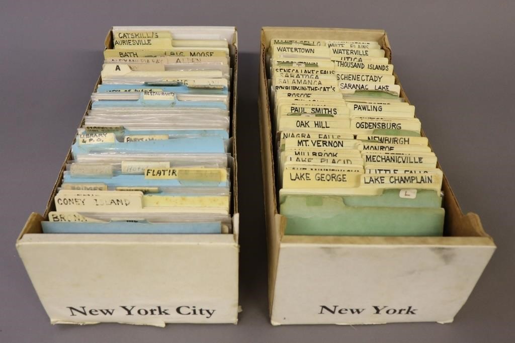 Two boxes of vintage pictorial