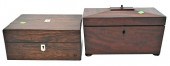 TWO BOXES, TO INCLUDE ROSEWOOD
