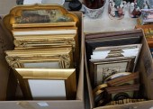 TWO BOXES WITH ASSORTED WORKS