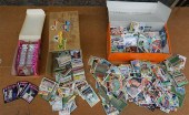 TWO BOXES WITH BASEBALL AND FO