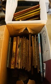 TWO BOXES WITH CHILDREN'S BOOK