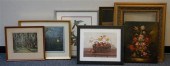 TWO BOXES WITH FRAMED PRINTS,