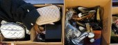 TWO BOXES WITH LADIES SHOES (S