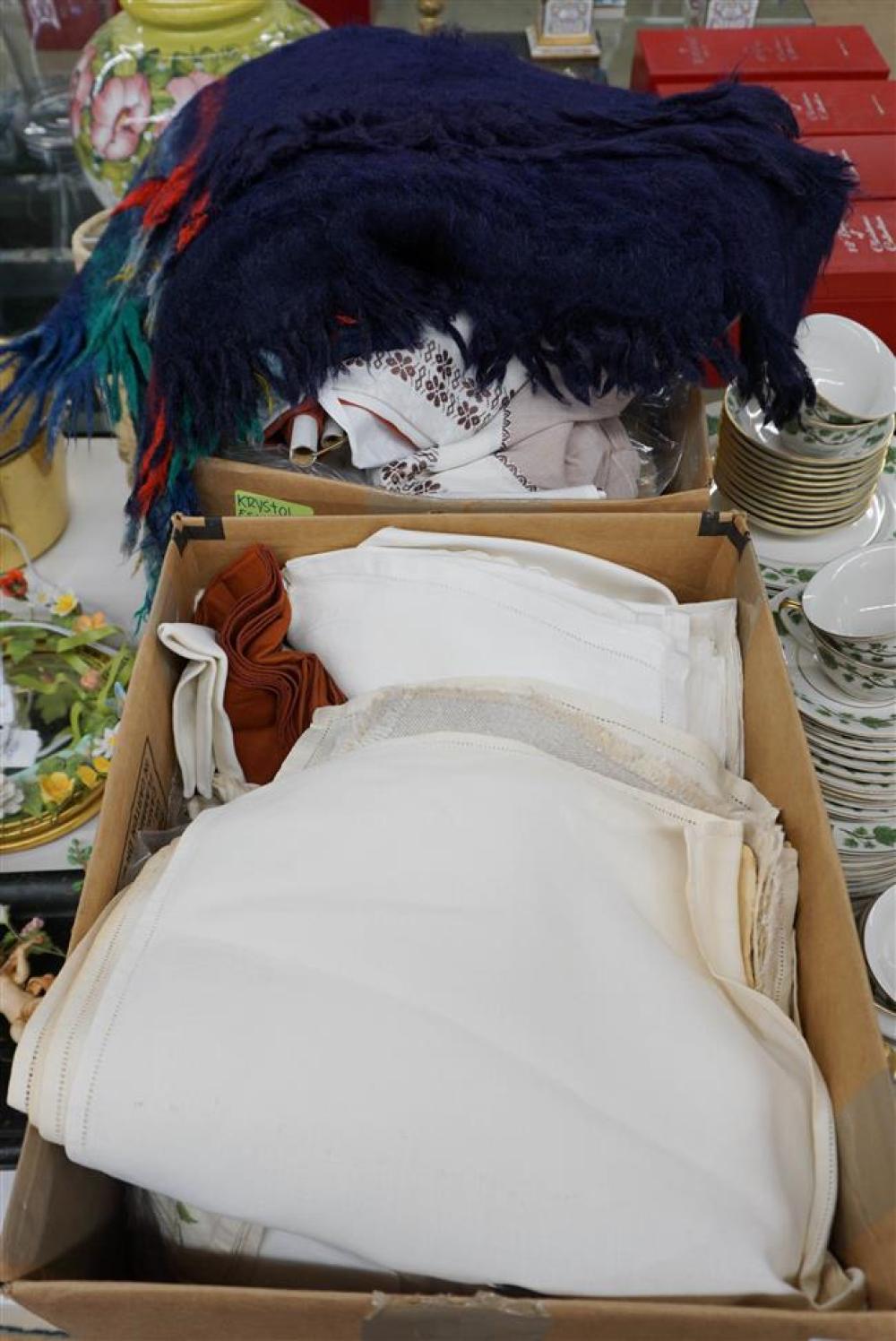 TWO BOXES WITH MOSTLY TABLE