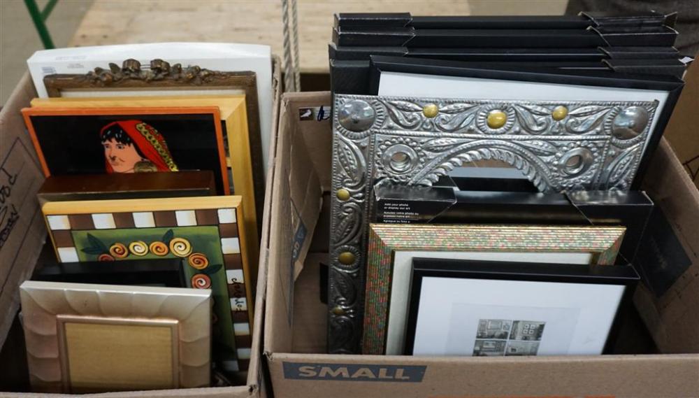 TWO BOXES WITH PICTURES AND