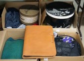 TWO BOXES WITH TABLE LINENS, B