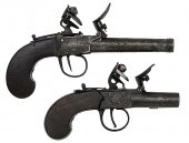 Two Boxlock Flintlock Pistols
