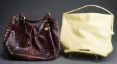 TWO BRAHMIN LEATHER SHOULDER B