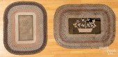 TWO BRAIDED MATS, EARLY 20TH C